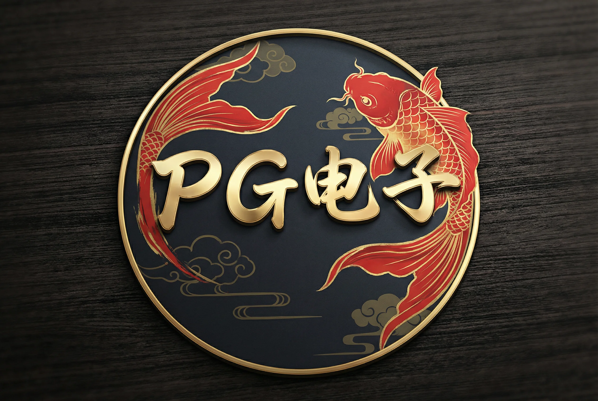 pg电子模拟官方Logo锦鲤祥瑞标志